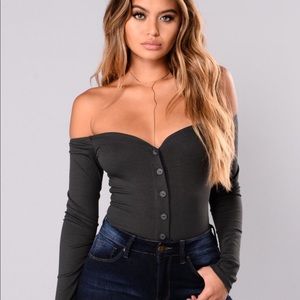 Fashion Nova Off Shoulder Body Suit
